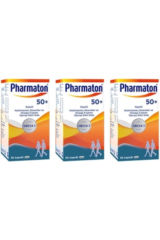 Pharmaton 50 Plus 30 Kapsül 3 Adet