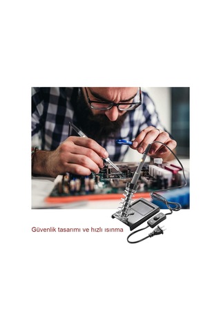 Elektrikli Lehim Havya Kiti 60w Ayarlanabilir Sıcaklık Kaynak Tmr