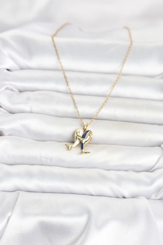 316l Çelik Zincir Gold Renk Dolphin Model Kadın Kolye Çok Renkli 91354816