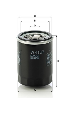 Mann Filter W 610/6 Yağ Filtresi Honda