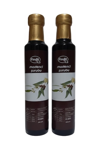 Findit Madenci Şurubu Öksü Bitkisel Şurup 250 Ml Doğal Bitkisel Destek 250 Gr X 2 Adet