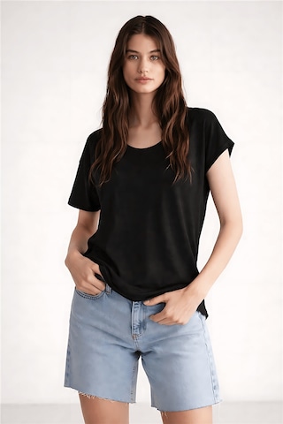 Fashion Friends Kadın Simli Bluz 26y0202k1 Siyah