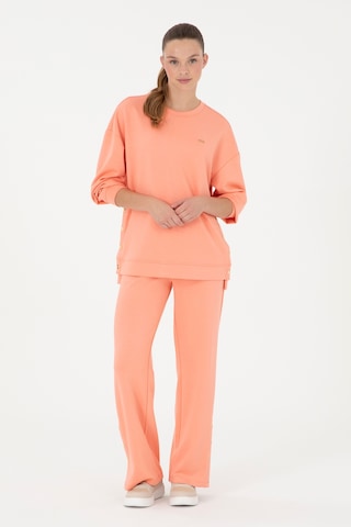 U.S. Polo Assn. Kadın Somon Loose Fit Eşofman Altı 50297368-VR047