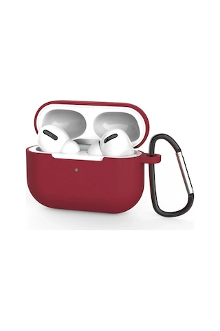 Ally Apple AirPods Uyumlu Pro İnce Slim Silikon Kılıf+anahtarlık- 5775 Standart