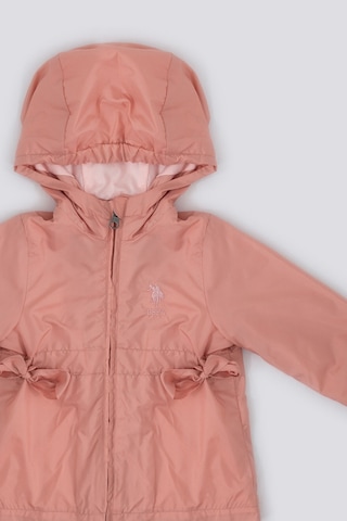 U.S. Polo Assn. U.S. Polo Assn Light Shades Pembe Kız Bebek Yağmurluk Pudra