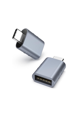 Usb-c To Usb 3.0 Adaptör 2 Li Set Kompakt Mavi Dönüştürücü Yüksek Performanslı Pratik Seti