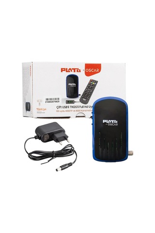 Plato Oscar Çift USB TKGS Dısplay Tuşlu Uydu Alıcısı