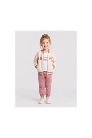 Sani Kids Sani Love 3'lü Eşofman Takımı - Krem Pembe Pudra