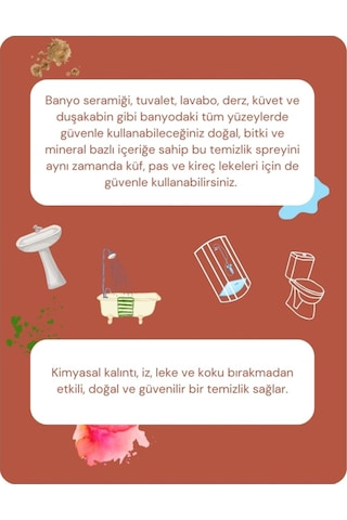 Pureal Doğal Banyo Temizleyici 500 Ml Tekli