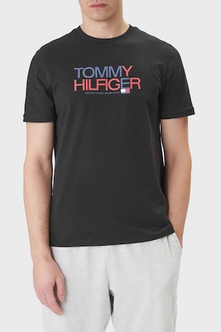 Tommy Hilfiger Erkek T Shirt Mw0mw42369 Bds Siyah