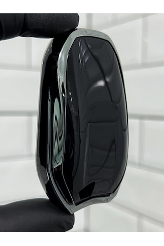 Peugeot 208 308 408 508 2008 3008 5008 Uyumlu Anahtar Kılıfı Gümüş - Siyah