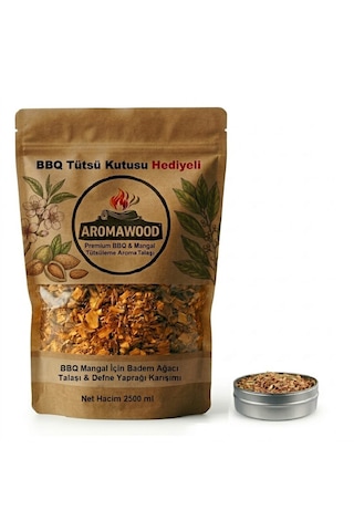 Badem Ağacı & Defne Yaprağı Tütsüleme Talaşı Mangal & Bbq Barbekü İçin Yoğun Aroma