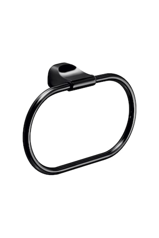 Stelvio Havluluk, Yuvarlak, 20.7 Cm - Mat Siyah Mat Siyah