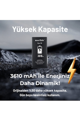 Morfide Apple Uyumlu iPhone 7 Plus 3610mah Yüksek Amper Batarya