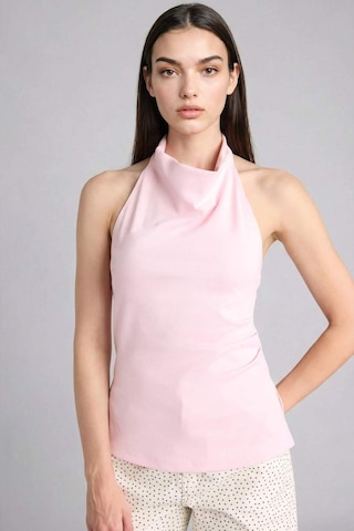 Defacto Slım Fıt Halter Yaka Bluz F8007ax26smpn38 Pembe-pn38
