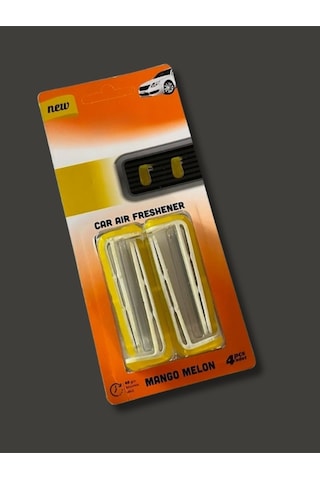 Meys Araba Klima Petek Kokusu 1 Paket 4 Klips -oto Havalandırma Kokusu - Turuncu