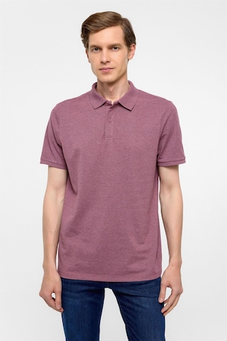 Koyu Bordo Regular Armürlü Polo Yaka Tişört-37266 Koyu Bordo