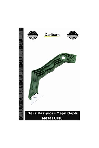 Derzkazıyıcı Profesyonel Seramik Fayans Karo Keskin Dişli Derz Kazıyıcı Yeşil Saplı Metal Uçlu