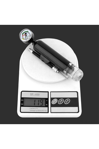 Lemestar Küçük Siyah Abs Hava Pompa, 1.4bar Hızlı Enflasyon, Spor Topları İçin Taşınabilir Lastik Şişirici