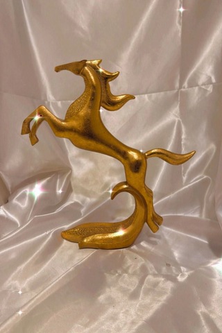 Avatar Kaideli Kübik Şahlanan Uçan At Gold