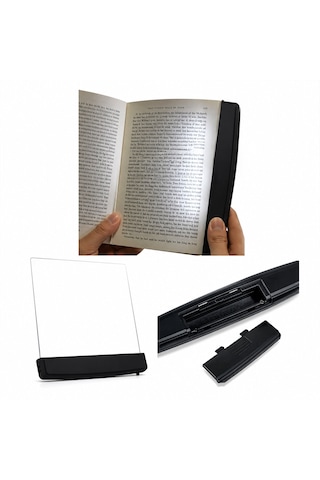 Lunaev Lıght Panel Kitap Sayfa Aydınlatma Led Paneli Kitap Okuma Pilli 15x17 Cm İ10 - 027 .