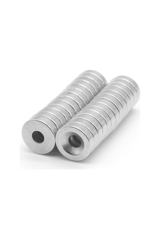 Neodyum Mıknatıs, 10Mm X 7-4Mm X 3Mm Havşa Delikli, Adet Seçmeli 5 Adet