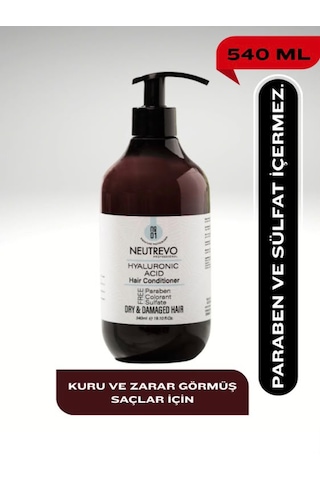 Neutrevo Professional No:1 Hyaluronic Acid Serisi Nem Ve Dolgunluk Veren Saç Bakım Kremi 540 Ml