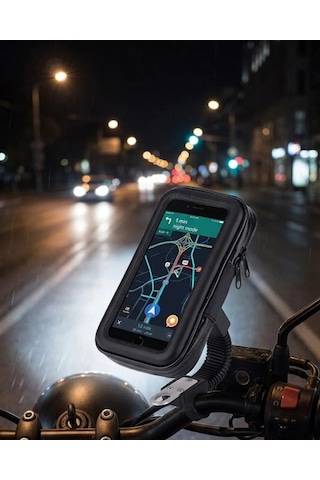 Mey İthalat Bisiklet Scooter Motosiklet İçin Su Geçirmez Telefon Standı 360 Derece Döner