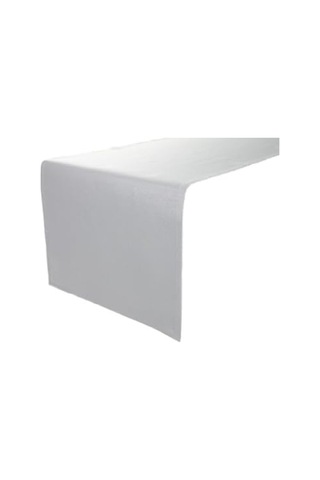 Bohem Tarzında Gümüş Renkli Runner - 45x150 Cm Abanoz