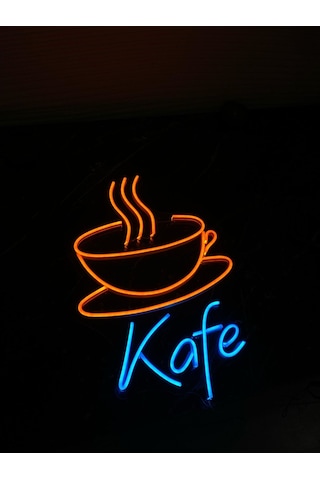 Kafe Fincan Neon Dekoratif Aydınlatma