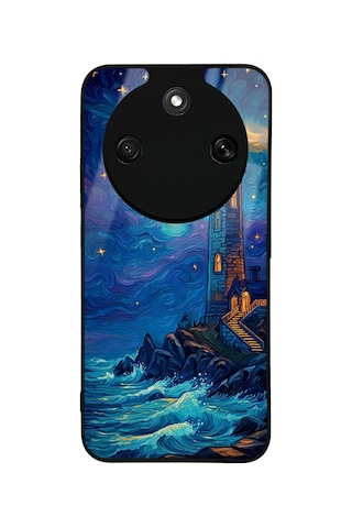 Honor Magic 8 Lite 5g Kılıf Kamera Lens Korumalı Desenli Silikon Üstün Koruma Nourthkingdom Ağaçlar