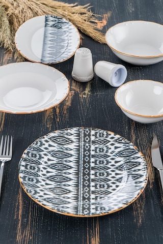 Snow 6 Kişilik 23 Parça Porselen Yemek Takımı