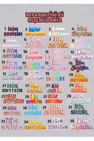 Okul Etiketi Kalem Defter Etiketi İsme Özel Etiket Set16