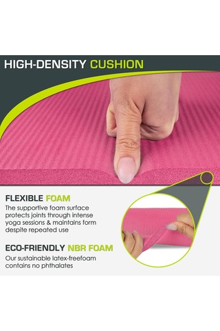 Prosourcefit Yoga Diz Pedleri Ve Dirsek Yastıkları, Yoga, Pilates, Zemin Antrenmanı İçin Standart Matlar Çok Renkli