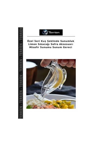 Özel Seri Kuş Şeklinde Sunumluk Limon Sıkacağı Sofra Aksesuarı Misafir Sunumu Sunum Gereci Çok Renkli
