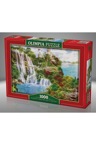 Olimpia 1000 Parça Şelale Ve Güzel Manzara Puzzle