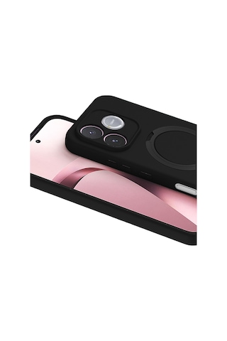 Newface - 197 - Huawei Honor 600 Lite Regal Magsafe Standlı Kapak - Spt-gld - - Siyah Sıyah