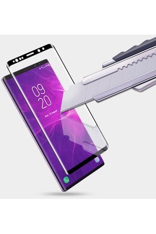 Samsung Galaxy Note 8 İle Uyumlu Şeffaf Esnek Kavisli Ekranı Tam Kaplayan Pet Ekran Koruyucu