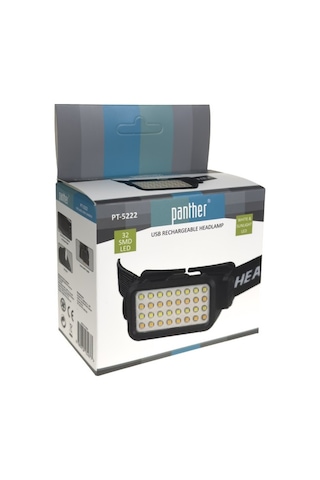 Panther Pt-5222 Usb Şarjlı Kafa Lambası Çok Renkli