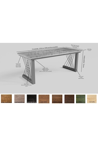 Tron Ntconcept Masif Ağaç Ofis Ve Çalışma Masası