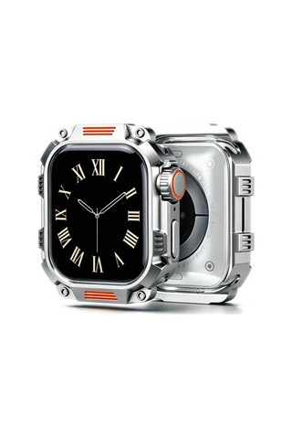 Watch Ultra 49 Mm İle Uyumlu Metal Saat Koruyucu Kılıf Zırh Tasarım Kasa