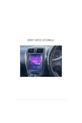 Snp Serisi Toyota Corolla 2007 - 2011 Uyumlu Tesla Ekran 6-128gb Hafıza Multimedya Sistemi Ve Geri Görüş Kamerası 9.7''