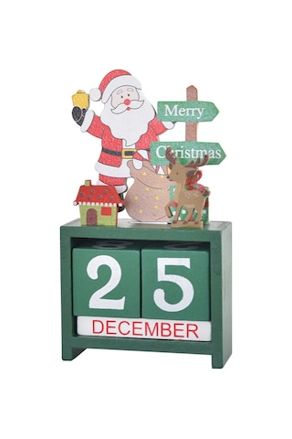 Masa Takvimi Masa Üstü Sayı Tarih Ahşap Bloklar Takvim B