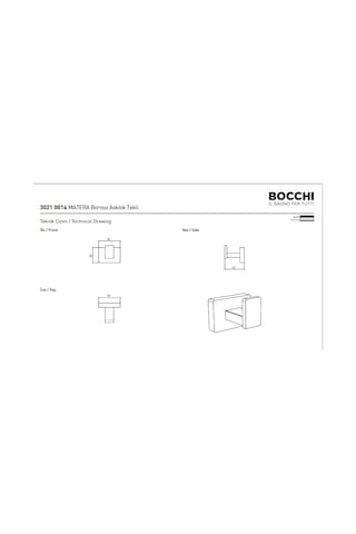 Bocchi Matera Bornoz Askılık Krom 3021-0014 Çok Renkli