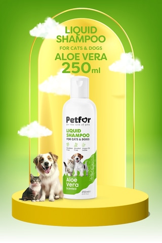 Kedi Ve Köpekler İçin Aloe Veralı Şampuan 250 Ml