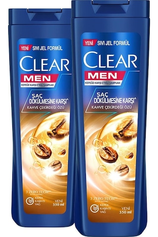 Clear Men Saç Dökülmesine Karşı Kahve Çekirdeği Özü Şampuan 2 x 350 ML
