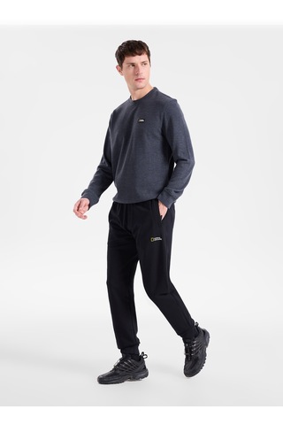 National Geographic N6wm-ea4130 Siyah Erkek Lastikli Relaxed Spor Sweatpant