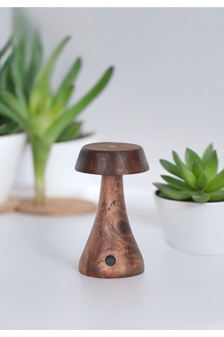 Morchella Şarjlı Wenge Masa Lambası