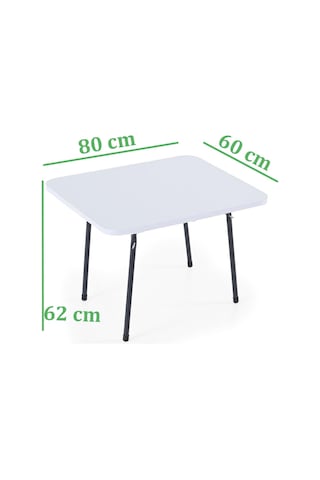 Exent 60x80 Cm Kamp Masası, Piknik, Bahçe Balkon Plaj Masası Katlanır Masa-beyaz Çok Renkli Exent 60x80 Cm Kamp Masası, Piknik, Bahçe Balkon Plaj Masası Katlanır Masa-beyaz Çok Renkli