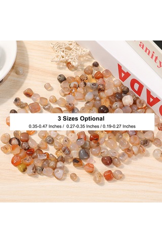 Xiyyadms 100g Pür Agate Taşları - 7-9mm Parlatılmış Kırık Taşlar, Akvaryum Ve Dinî Ambalaj, Çeşitli Renkler